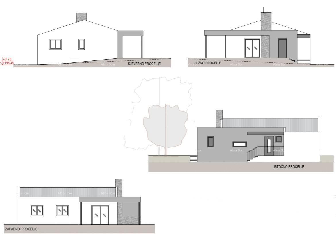 Blizina Raklja, gradbeni teren s gradbenim dovoljenjem. 2
