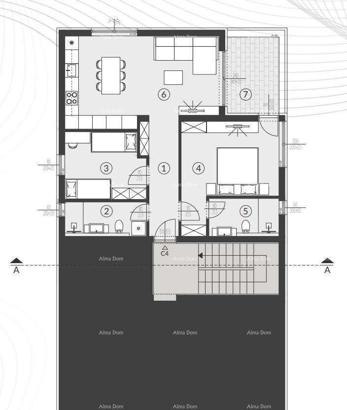 Prodaja stanova u modernoj novogradnji s bazenom,  Fažana! 8