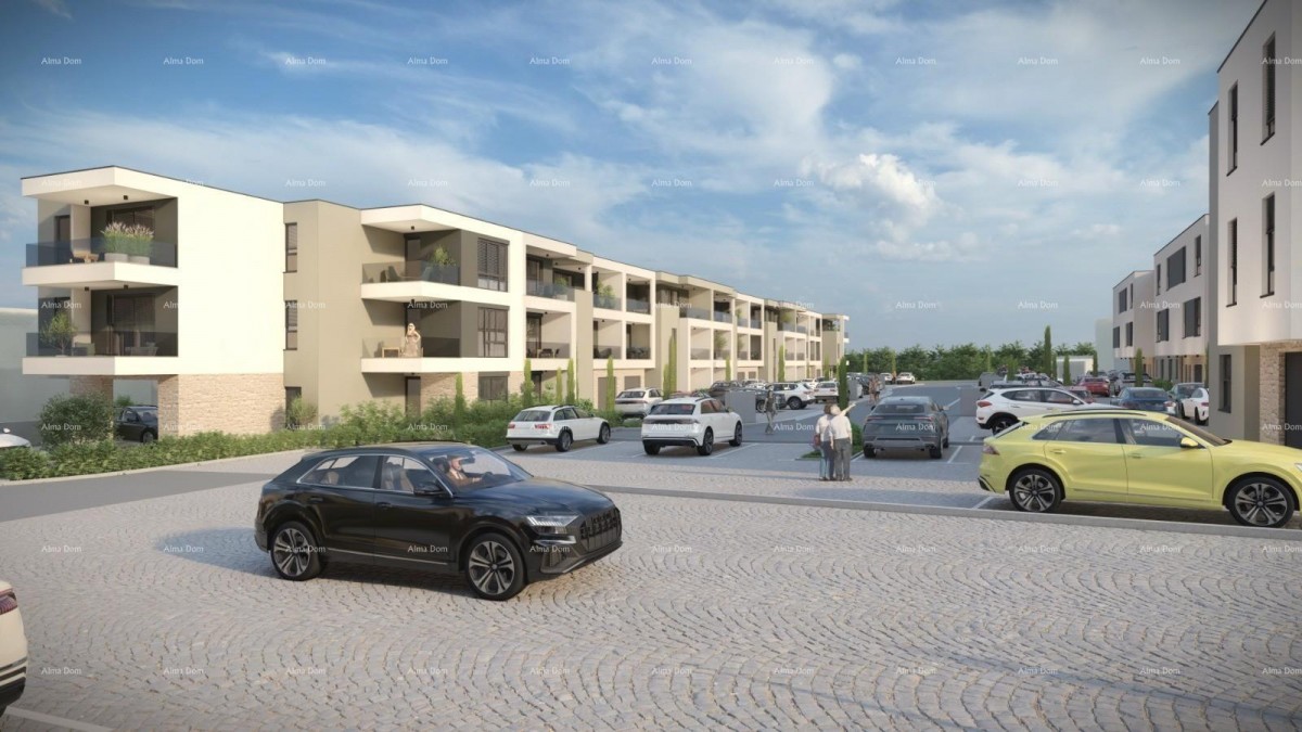 Vendita! Appartamento in nuovo complesso con 3 camere da letto e due posti auto, Pula, Valdebek! S4 3