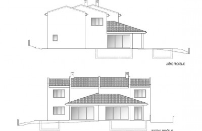 Moderna dupleks vila z bazenom naprodaj, Kožljani, Barban!