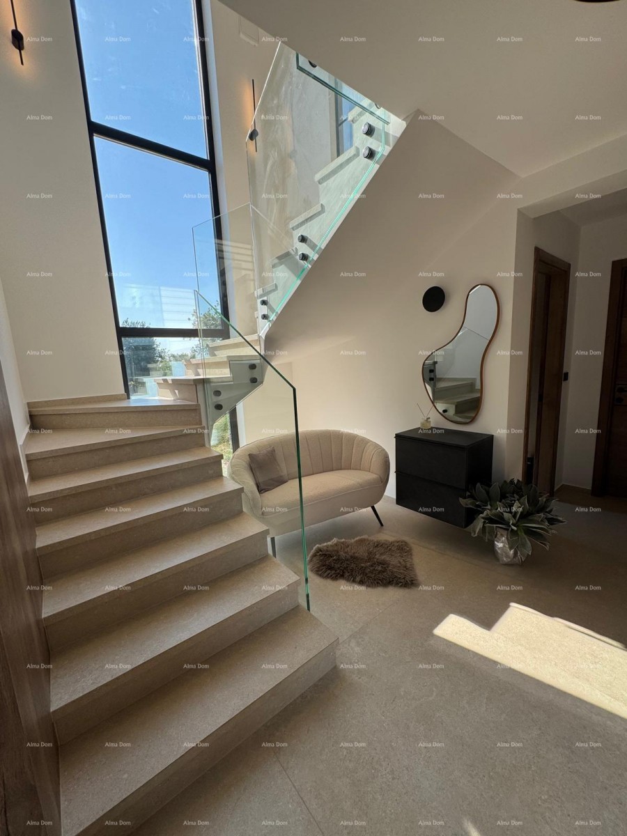 Istria – Medulin, an impressive villa by the forest with a sea view 15