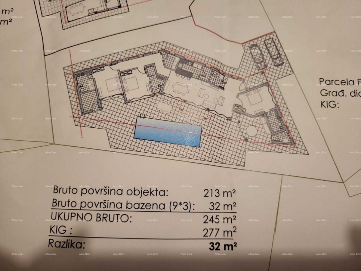 Istria – Construction of a Luxury Villa with Pool Has Begun, Building Permit and Paid Connections 5