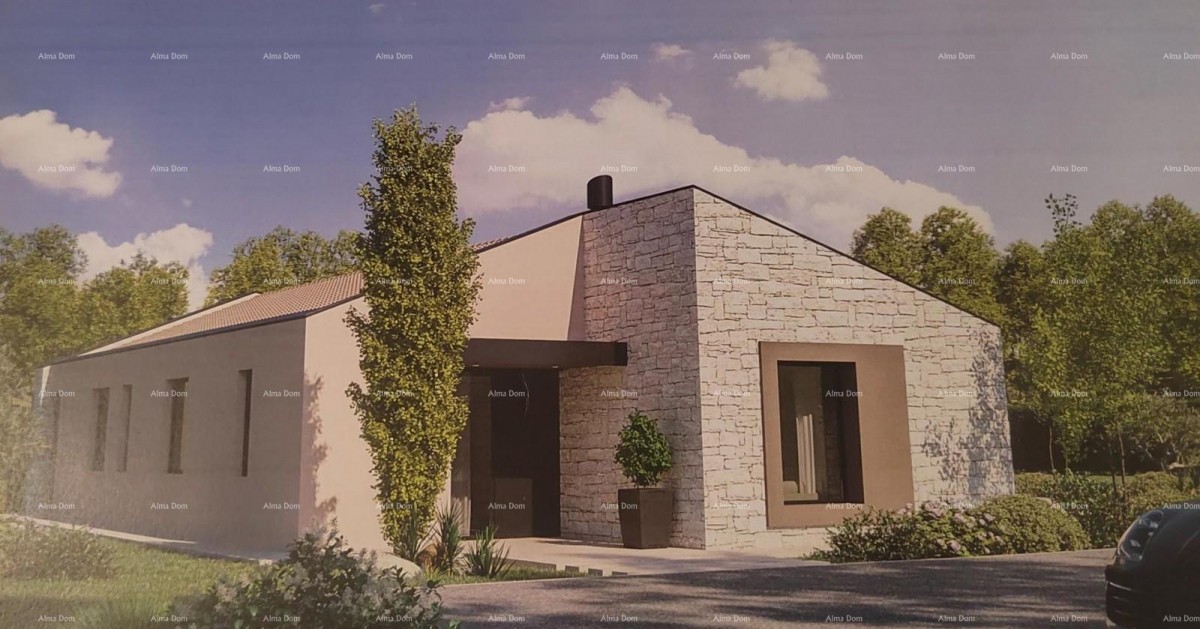 Строительный участок с идеальным проектом, 1818 м², община Пичан 3