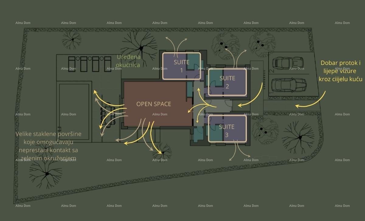 Роскошные виллы на продажу, современный дизайн с бассейнами, окрестности Водняна! В-А 12