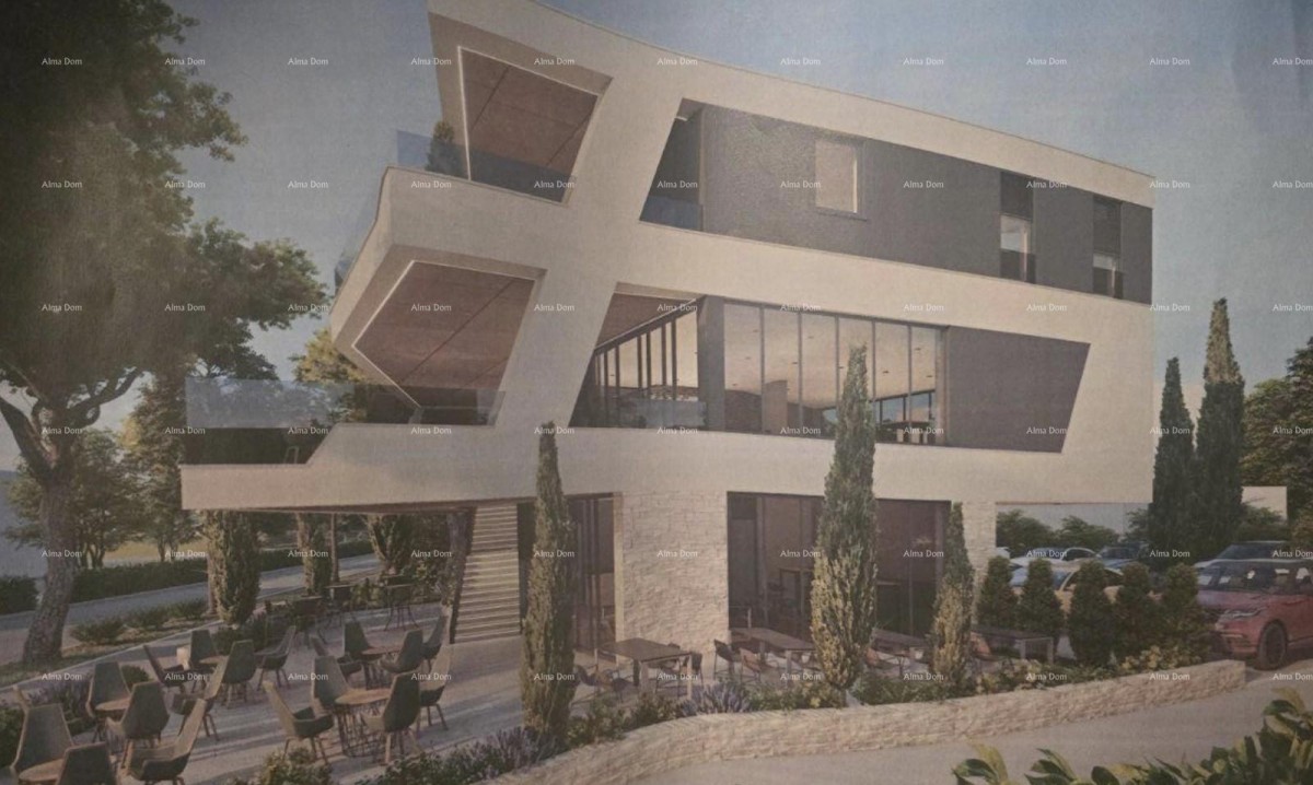 Sale of construction land with an approved project for the construction of a commercial building, Medulin! 4