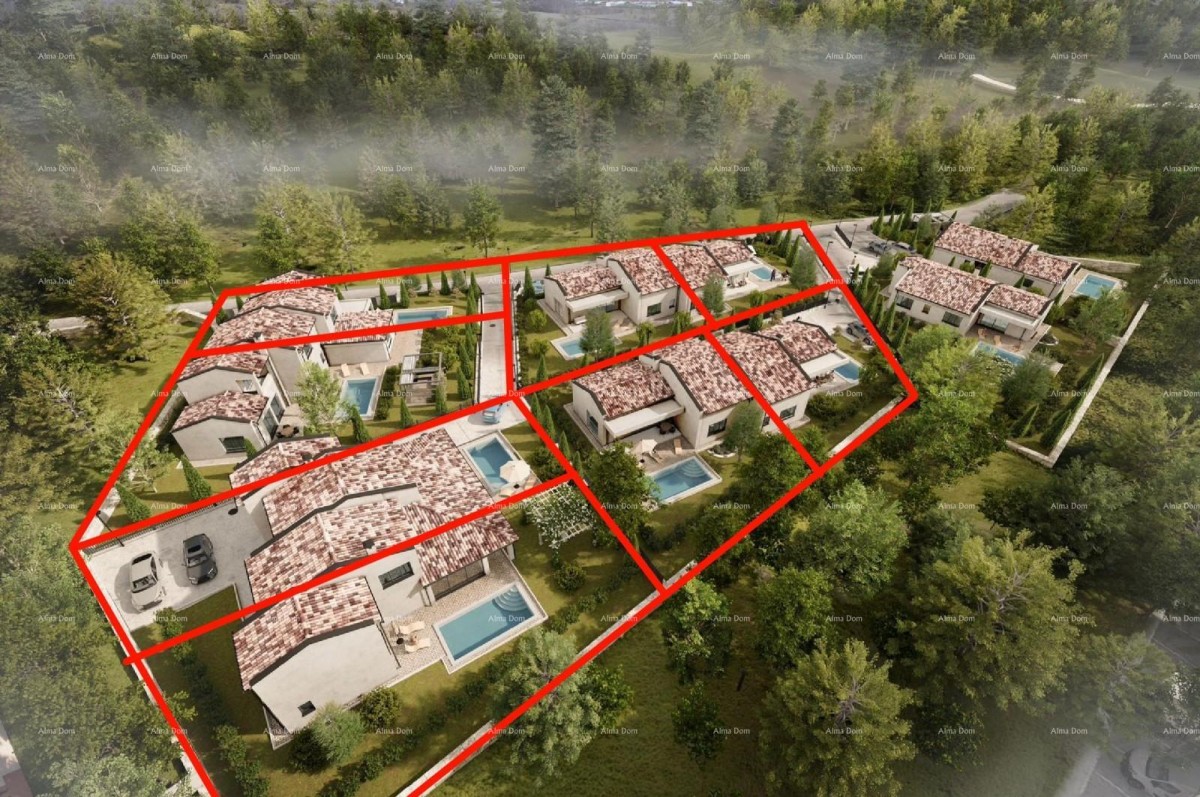 BARBAN - Construction land with a project (half of a duplex), 15 minutes to the sea 4