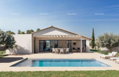 Construction land with permit – house project with pool
