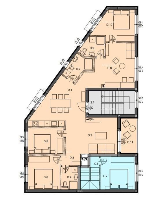 For sale: Spacious apartment with a gallery and rooftop terrace – Šijanska Forest 19
