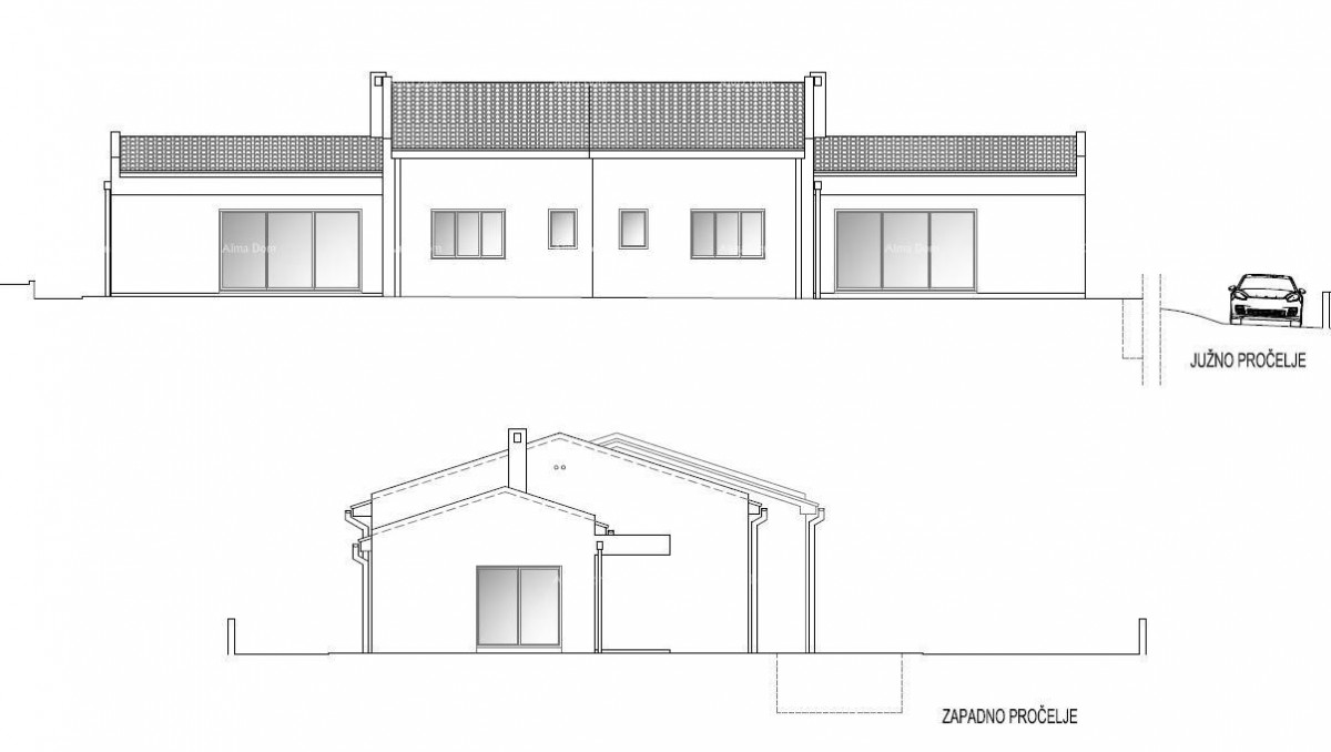 Prodaja moderne dupleks vile s bazenom, Kožljani, Barban! 1