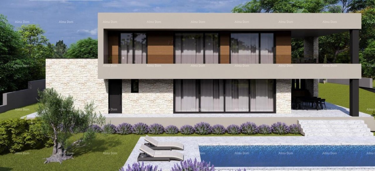 Terreno edificabile con progetto ideativo – Poreč, Žbandaj, 963 m² 2