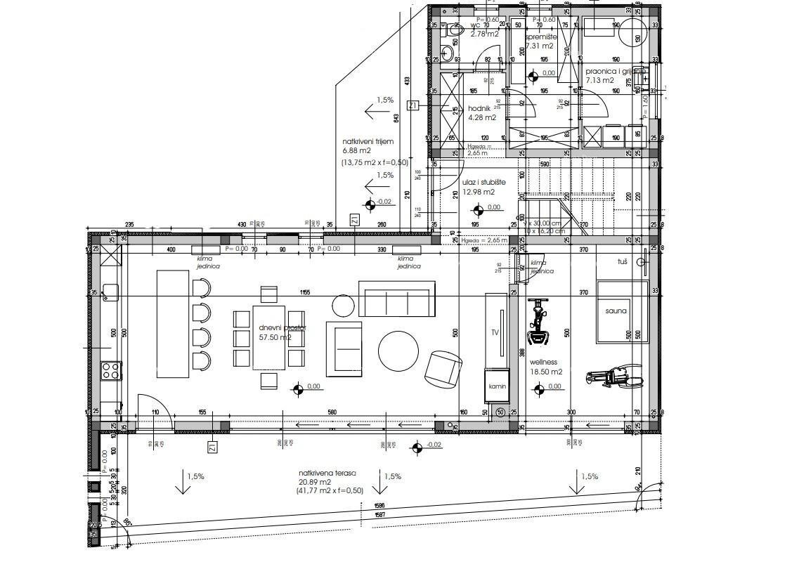 Вилла с бассейном и видом на море, Тар! 4