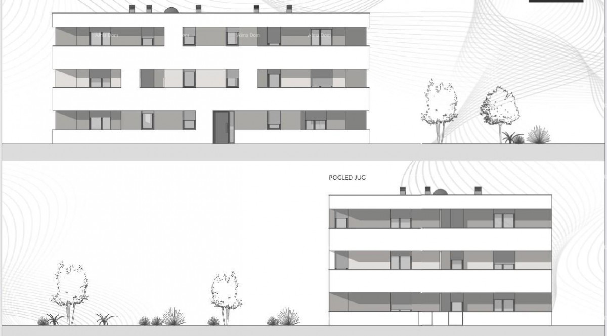 Periferija grada. Prodaja stanova u novom modernom projektu, Pula! A2 6