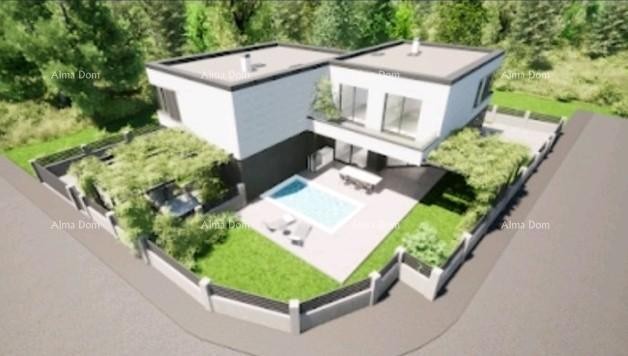 Liznjan, casa bifamiliare con piscina 120m2. 1