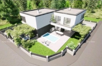 Ližnjan, dupleks hiša z bazenom 120m2.