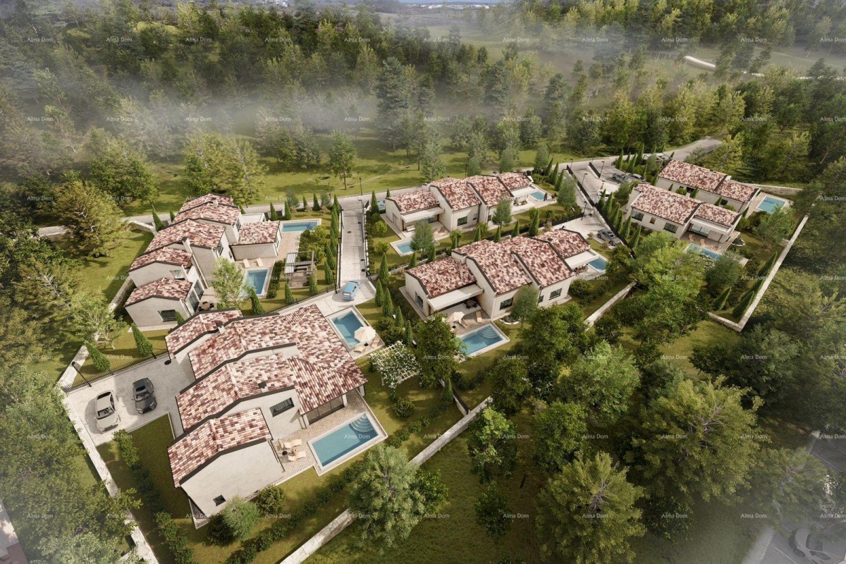 BARBAN - Gradbeno zemljišče s projektom (polovica dvojne hiše), 15 minut od morja 3