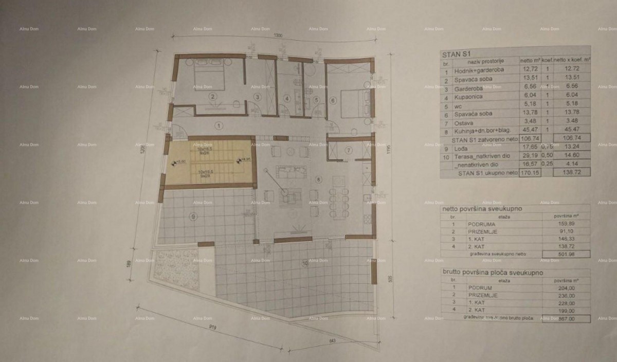 Sale of construction land with an approved project for the construction of a commercial building, Medulin! 8