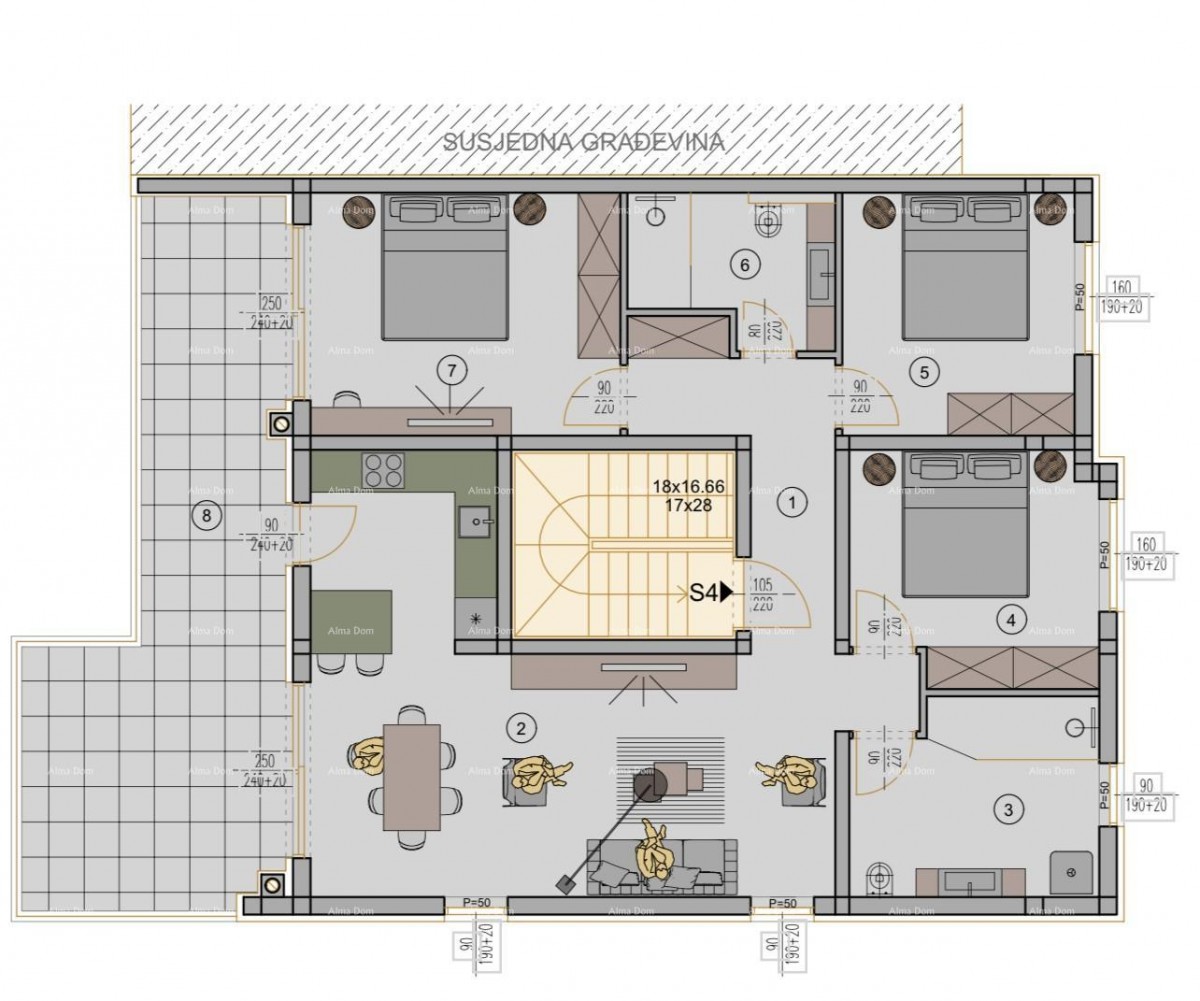 Nuovo progetto residenziale in ottima posizione; Pola! S4, Z1 8