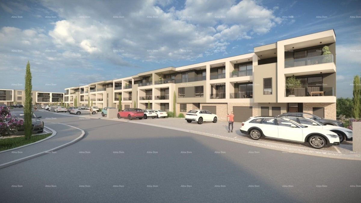 Vendita! Appartamento in nuovo complesso con 3 camere da letto e due posti auto, Pula, Valdebek! S4 11