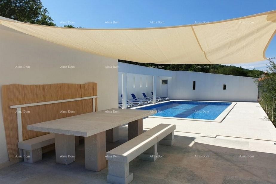 Labin, Apartmajska hiša s bazenom in pogledom na morje 3