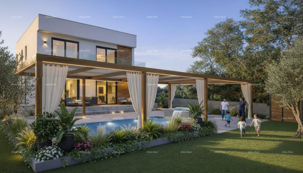 GALIŽANA - Sale of a modern house with a pool, jacuzzi, and sea view! 1