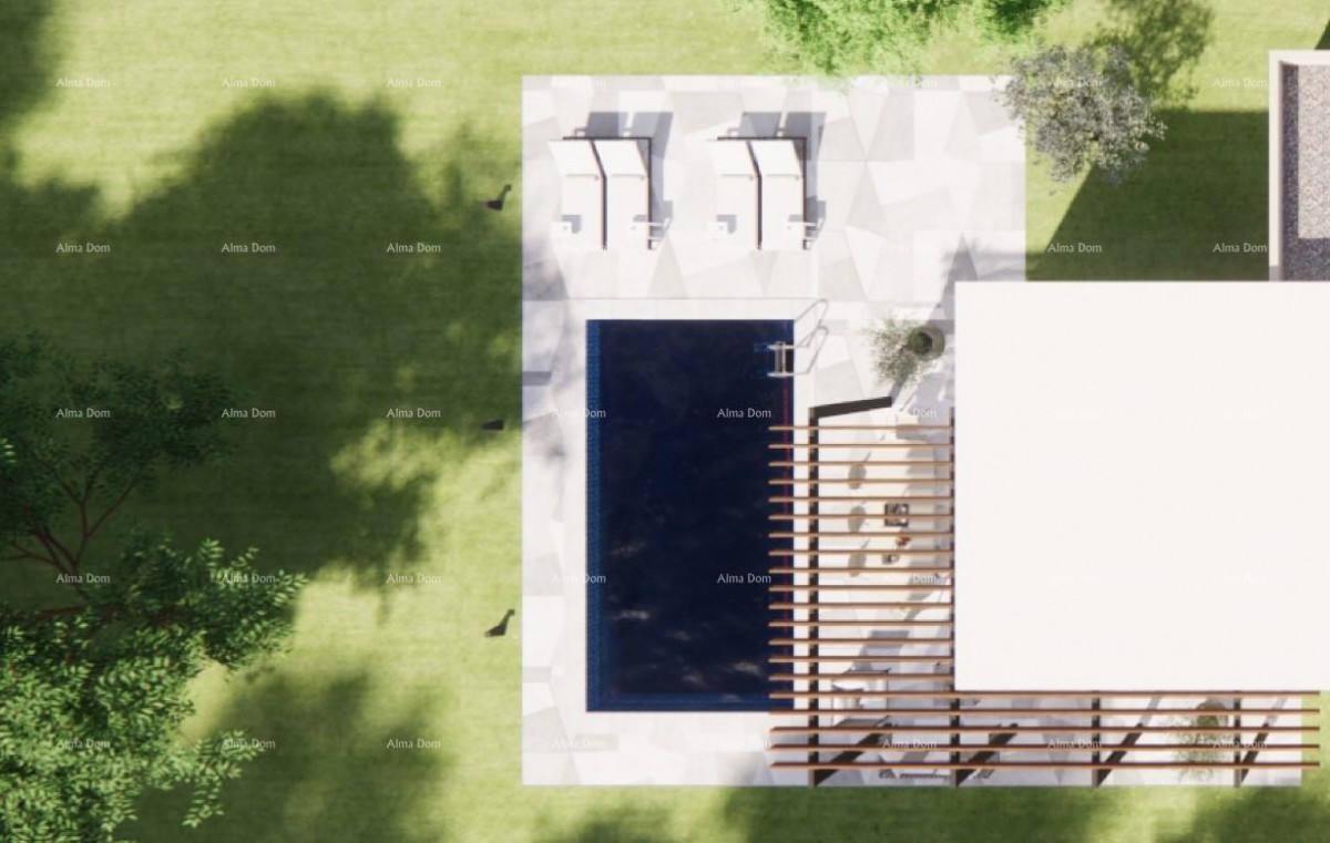 Роскошные виллы на продажу, современный дизайн с бассейнами, окрестности Водняна! В-А 4