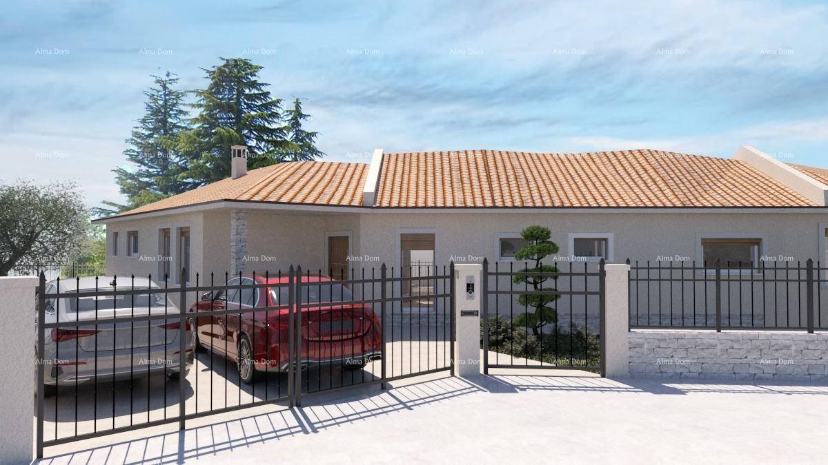 Istria – Construction of a Luxury Villa with Pool Has Begun, Building Permit and Paid Connections 1