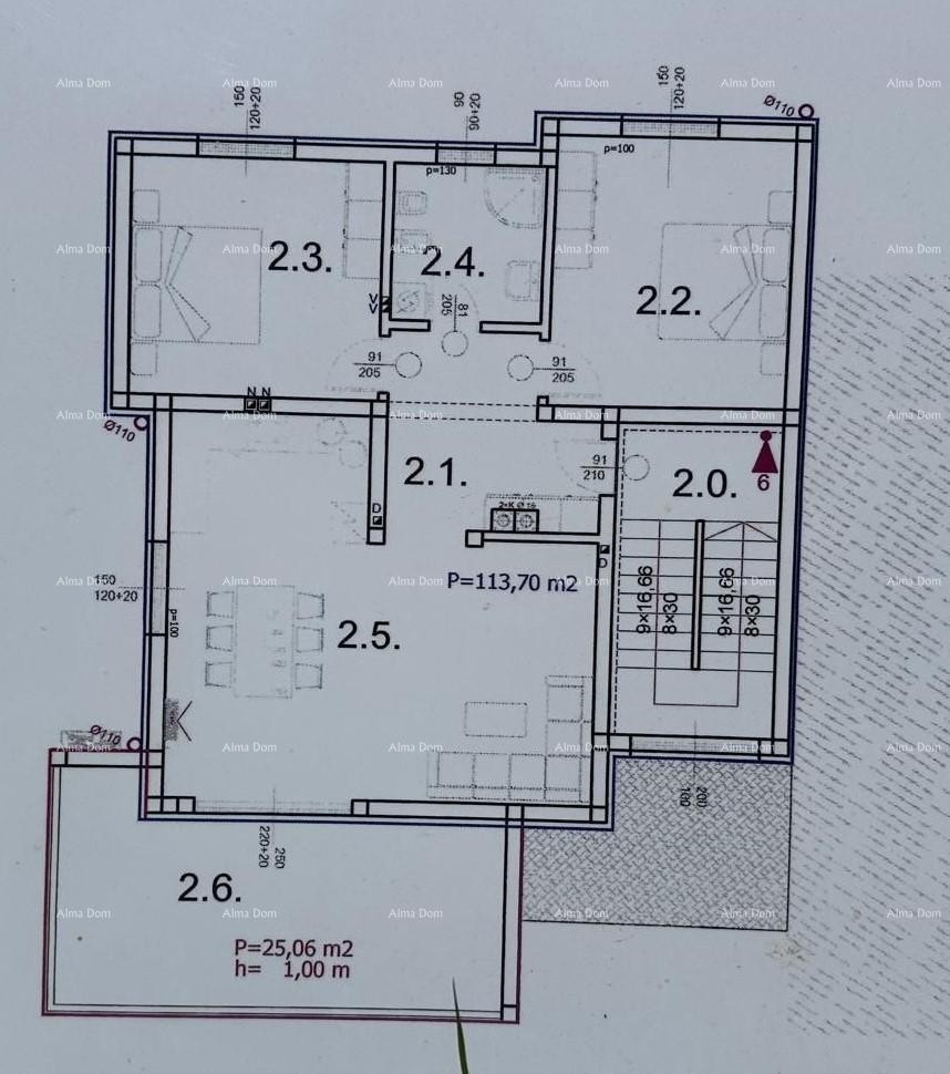 Новый проект, Барбарига! Квартира с садом и парковкой, 500 м от моря 7