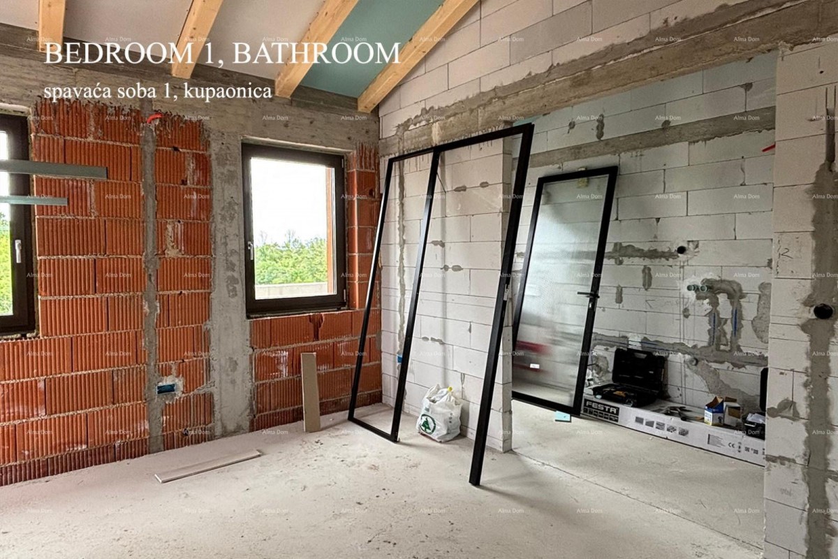 Na prodaju kuća u gradnji s bazenom – Bale, okolica 15