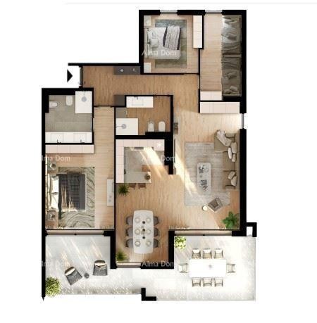 UMAG! Modern apartment in a top residential complex near the sea, S94 11