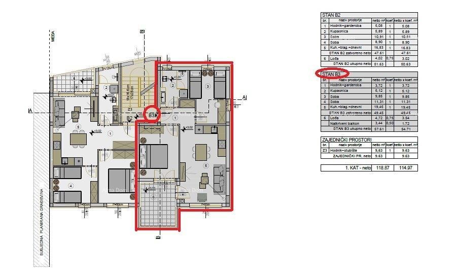 Štinjan – stan v novogradnji, 54,71 m² 12