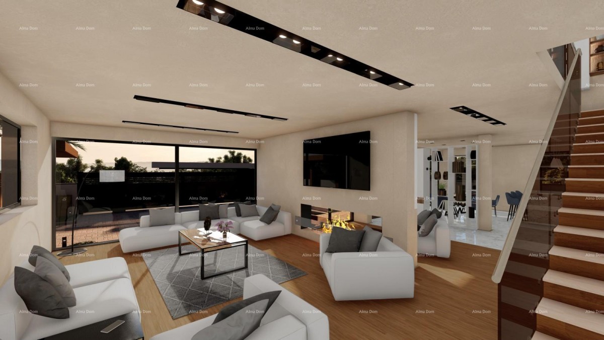 Great opportunity! Exclusive project of two luxury villas with sea views and obtained building permits – Mukalba, Medulin! 8