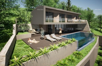 Prodaje se  novogradnja moderna samostojeća kuća s bazenom u blizini Buja