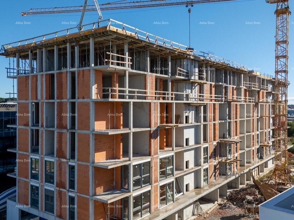 Pula, nov projekt! Večstanovanjska, moderna zgrad s dvigalom, blizu centra. Prodaja stanovanja s parkirnim mestom in shrambo. S53 7