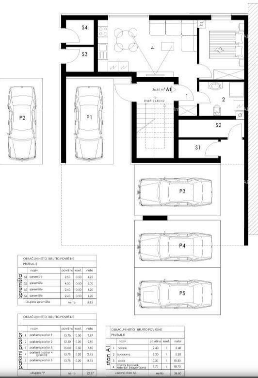 Prodaja stanov v novem stanovanjskem projektu, Pula. Valmade. 4
