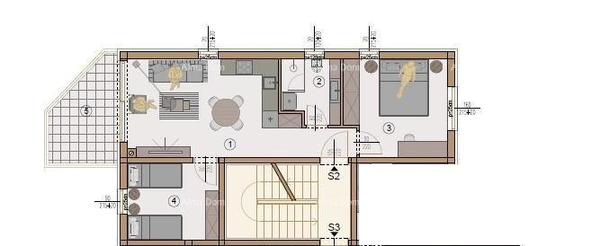 Prodaja -Valdebek   stan na prvem nadstropju, v novem stanovanjskem kompleksu, Valdebek, Pula! Zg6 S2 8