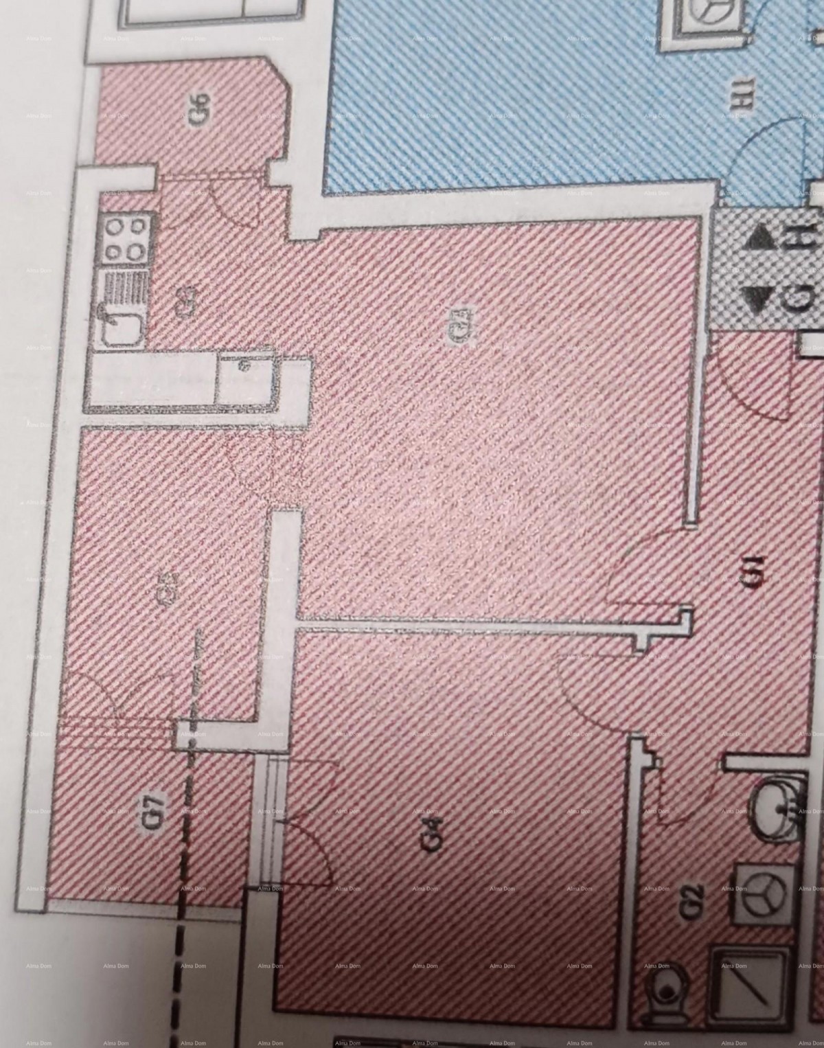 Jadreški – appartamento di 56 m² al primo piano con parcheggio e ripostiglio 7