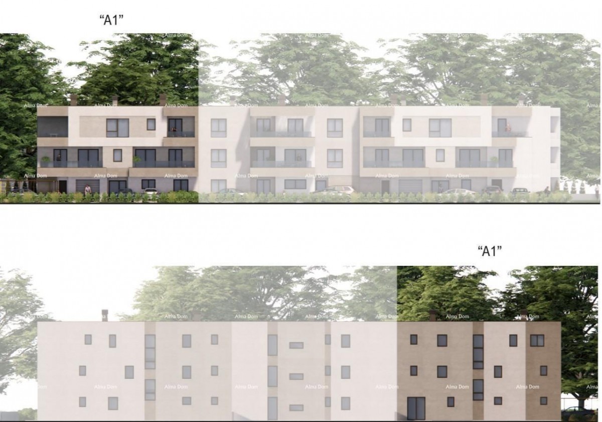 Vendita di appartamenti in costruzione - nuovo complesso residenziale, Pola! Appartamento D zg A1 6