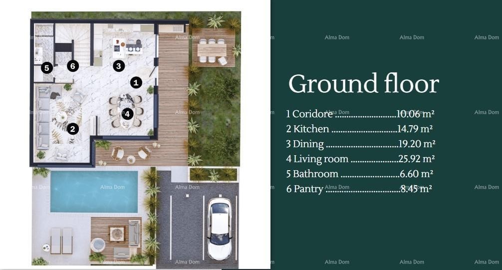 Vendita di ville moderne in una bellissima zona residenziale, Umago 2