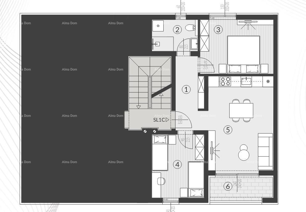 Appartamenti in vendita in un nuovo complesso residenziale, Štinjan! 14