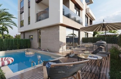 Продажа - Дуплекс вилла в средиземноморском стиле с бассейном и видом на море, Медулин!