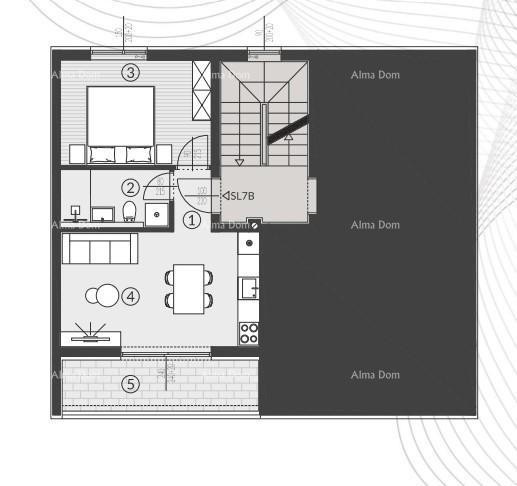 Vendita di appartamenti nel nuovo complesso residenziale, Štinjan! SL7B 15