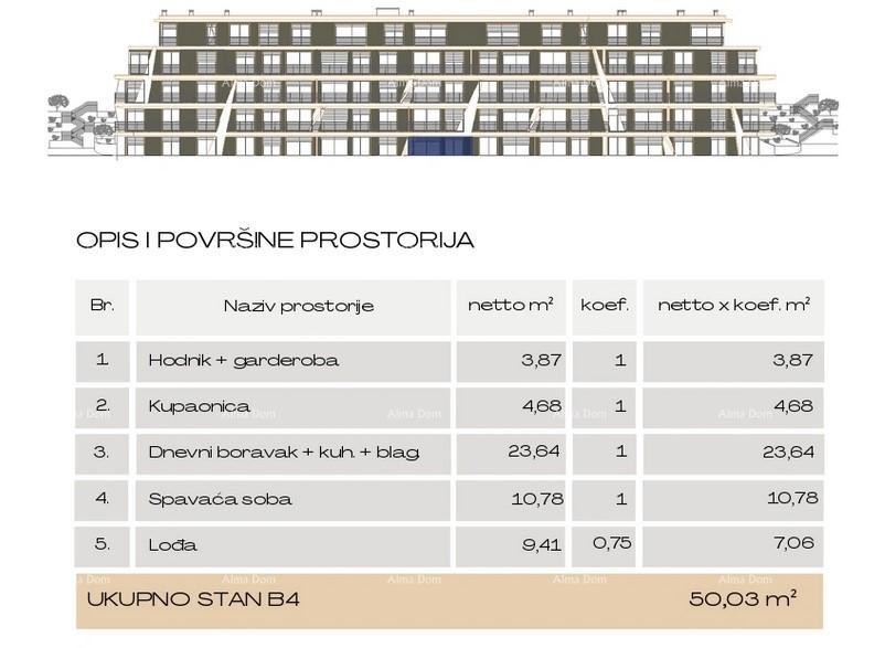 Продажа современных квартир в эксклюзивном здании с видом на марину, Пула! B4 6