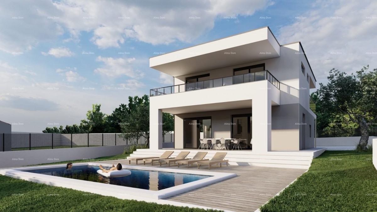 GALIŽANA - Modern house for sale with pool and sea view 1
