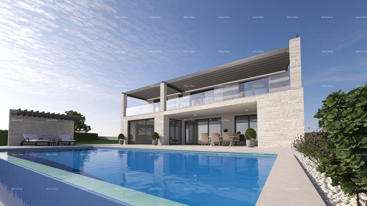 For Sale Building Land with House Project and Pool – Vrh, Kastel, Buje 4
