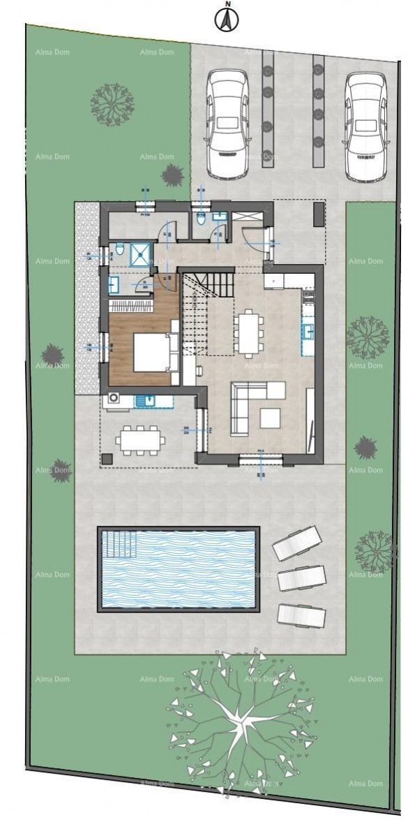 Beautiful villa with a pool located in a peaceful setting of Červar. 10