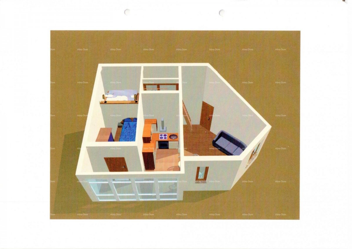 Červar Porat – 2-bedroom apartment with a gallery, 100 m from the sea 9