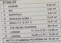 Новиград – Новостройка, квартира 91,81 м² с двумя лоджиями площадью 33 м². 3