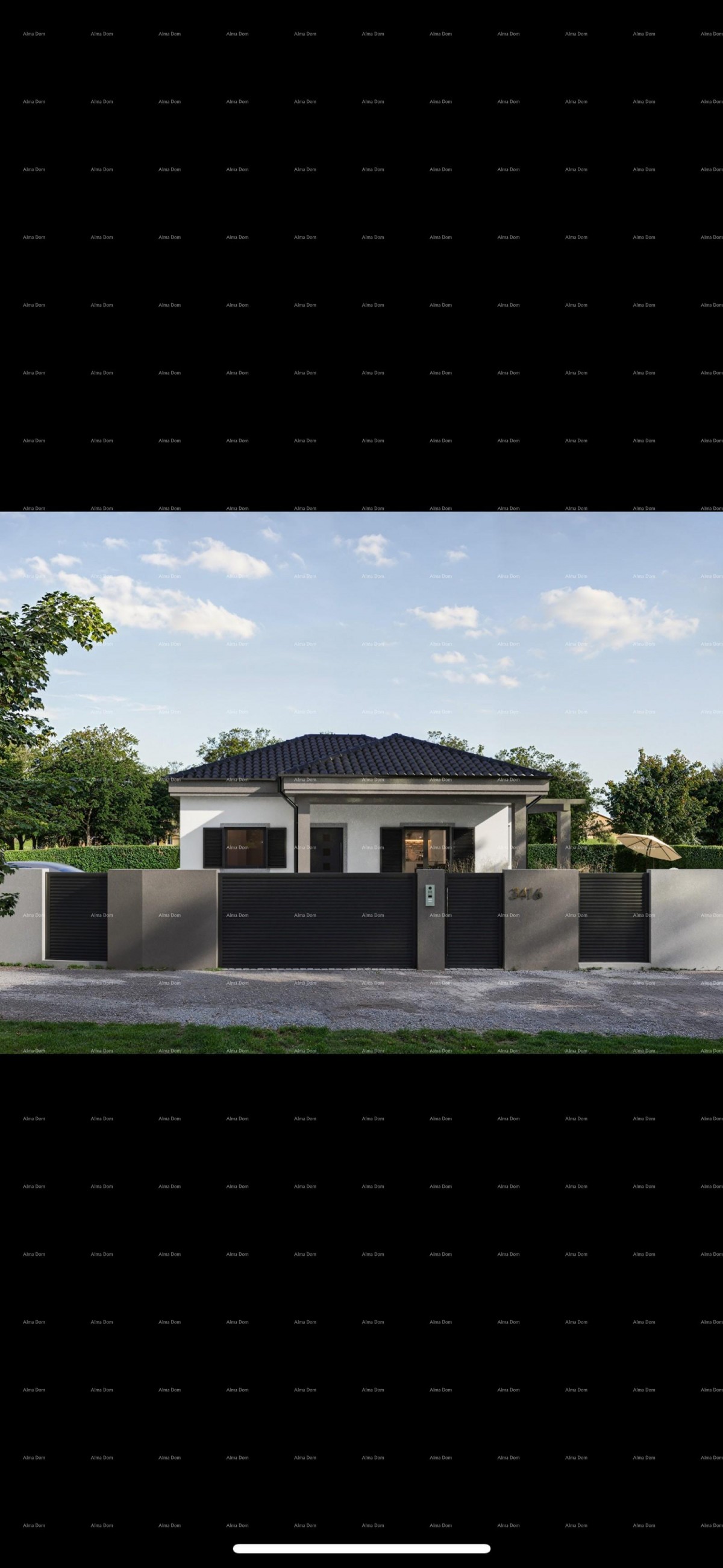 House in shell construction phase with a pool – a quiet location for the perfect family home or vacation. 2