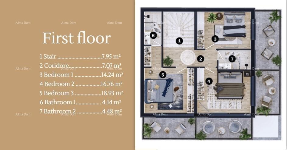 Vendita di ville moderne in una bellissima zona residenziale, Umago 3