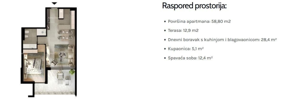 Prodaja - stan v novem stanovanjskem projektu, le 200 m od morja in plaž, Umag! 8